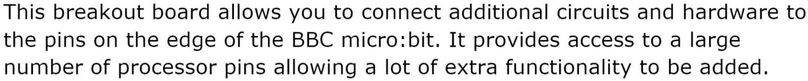 כרטיס התחברות עבור BBC MICRO BIT 5601 BREAKOUT BOARD